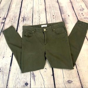 Loft Olive Green Stretch Trouser Size 10